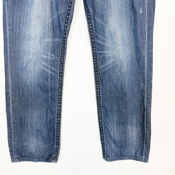 Rock Revival Men's Wales Alt Straight Leg Distressed Jeans Size 36 - Picture 9 of 15